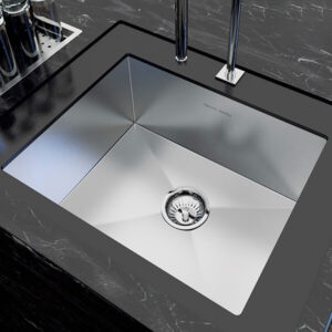 Poceta doble de 500x400 Calha Úmida instalada en mesón